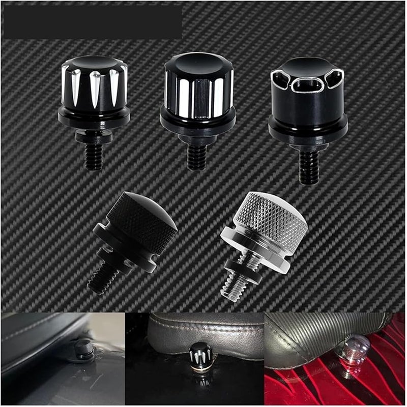Motorcycle Seat Bolt Tab Screw Compatible With XL 96 19 In Black Chrome Color Seat Bolt A - Image 2
